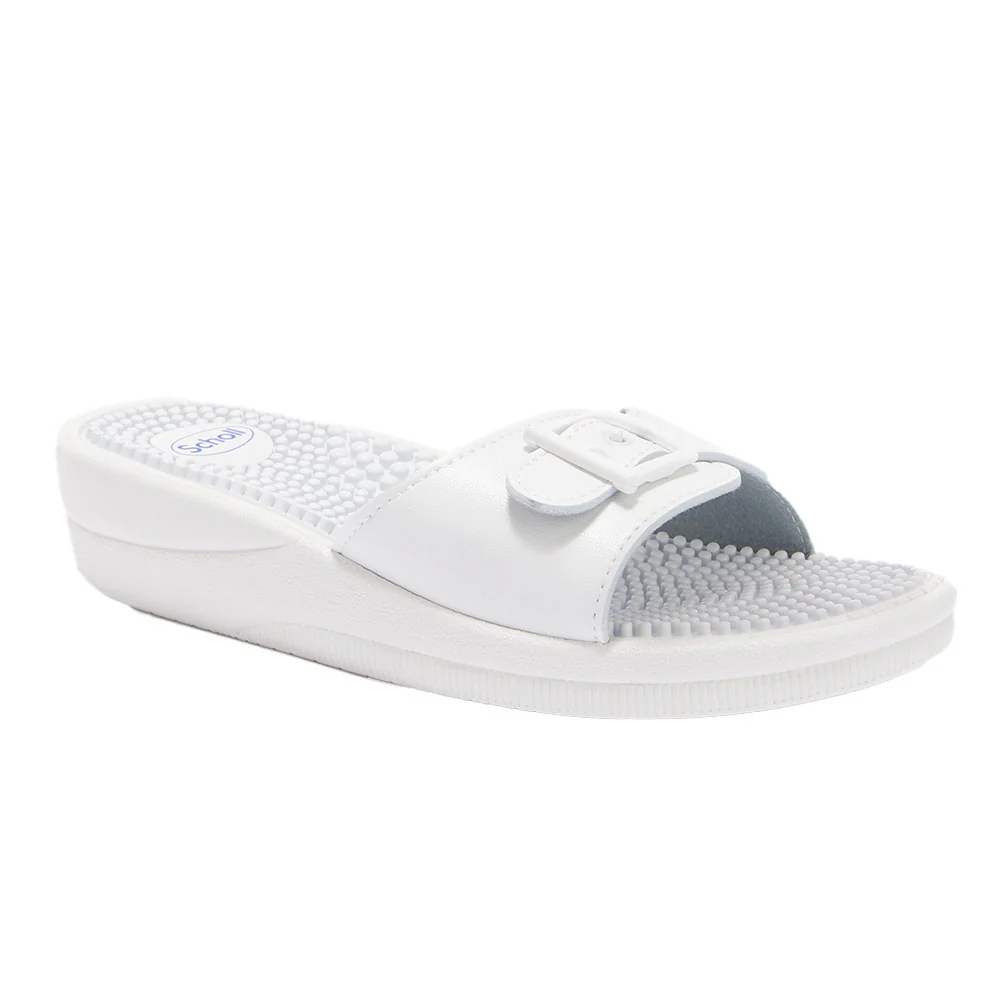 Scholl New Massage White Pantolette