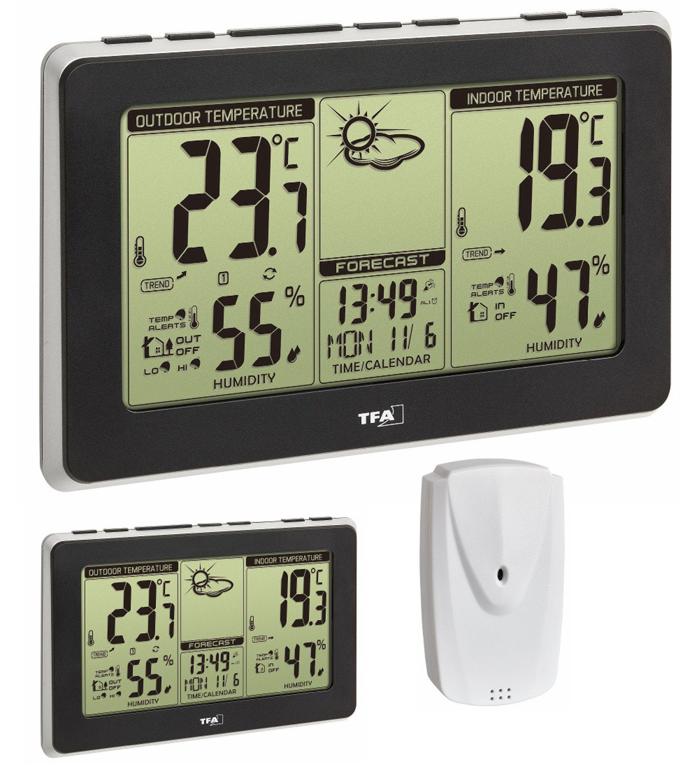 Funkwetterstation MONDO PLUS TFA 35.1151.01.Plus Wettervorhersage