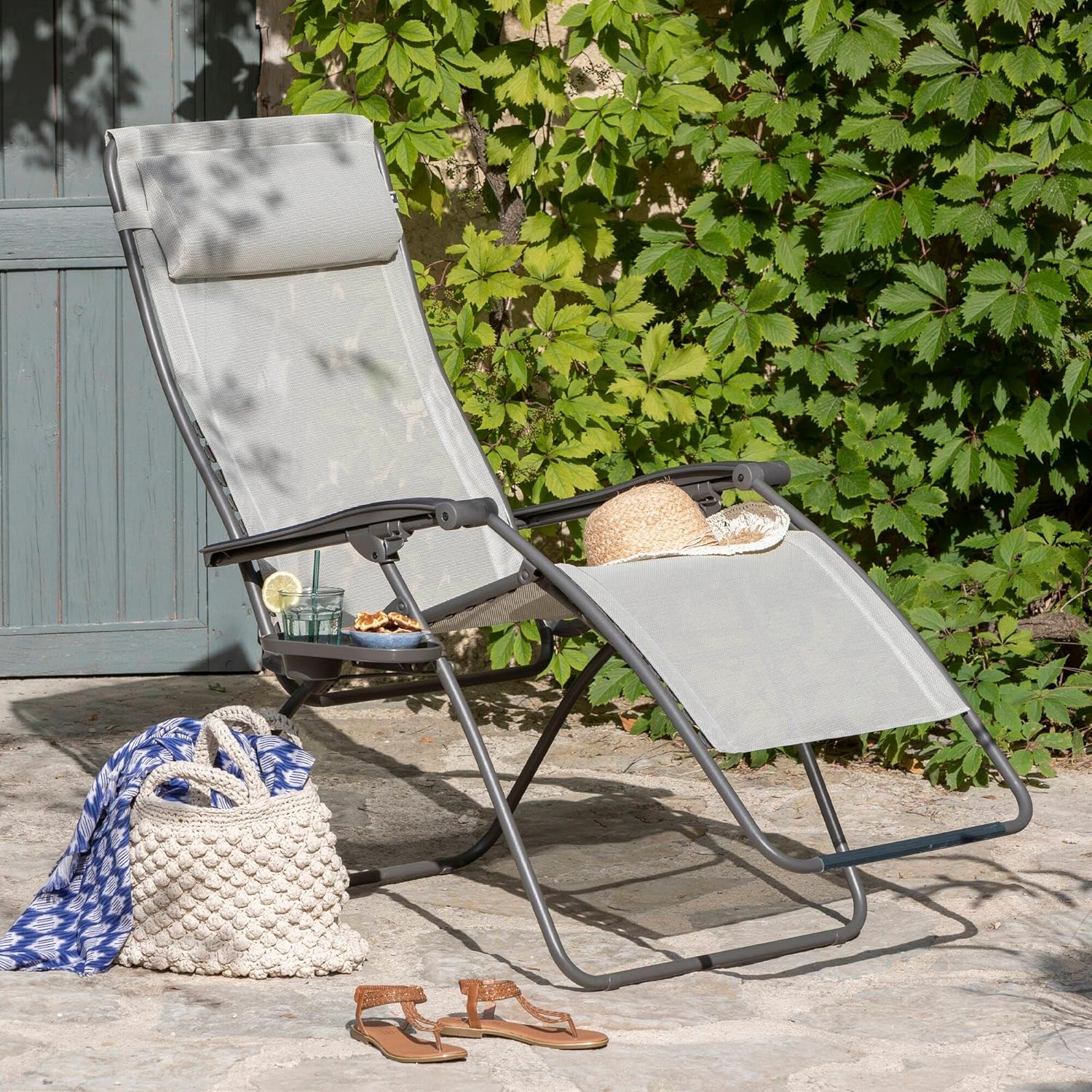 Lafuma Mobilier RSXA Clip XL, Batyline, Rye II, LFM2040_9868 Folding Adjustable Relaxation Armchair