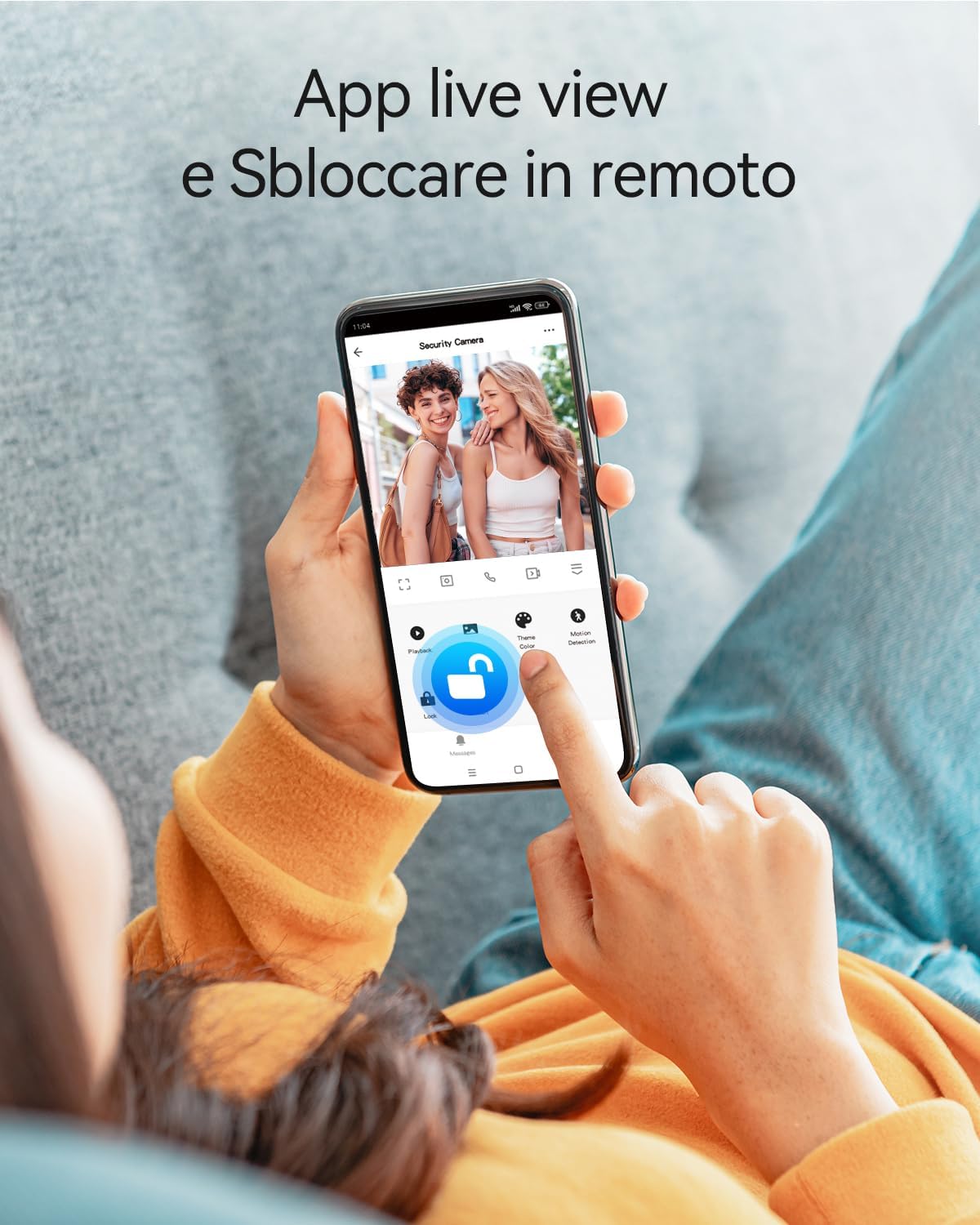 TMEZON Videocitofono Wifi Smart 2 Fili Video Citofoni M790,1080P monitor e Campanello Esterno con Telecamera,APP/Carta RFID Unloc,Rilevamento del Movimento Umano