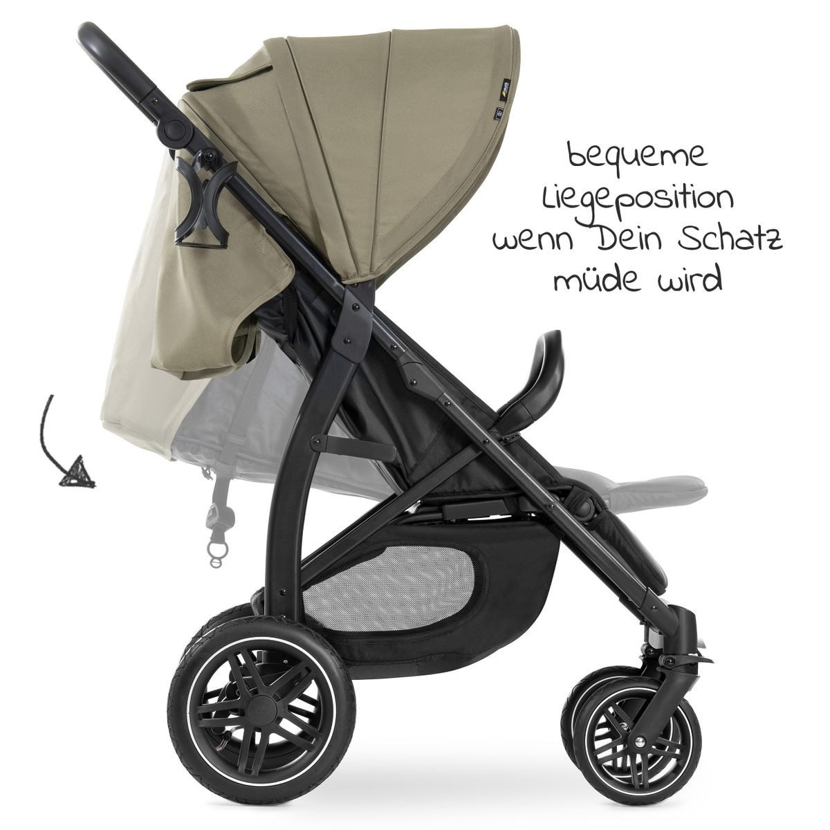 Kinder-Buggy Buggy Rapid 4D AIR - Olive