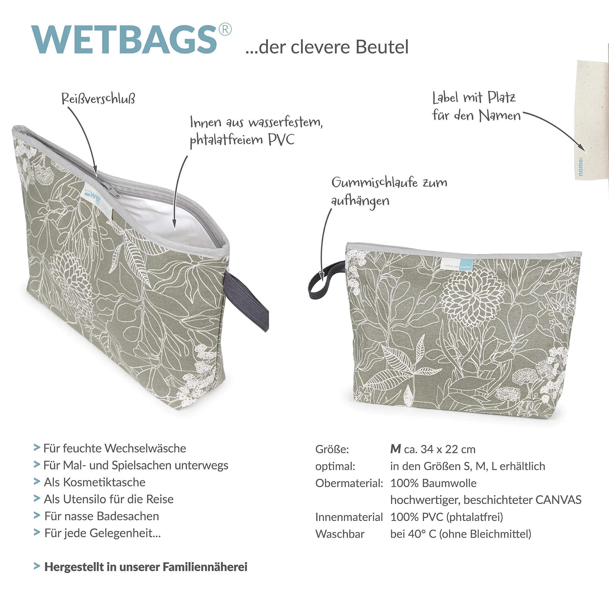 WETBAGS die klassische Nasstasche