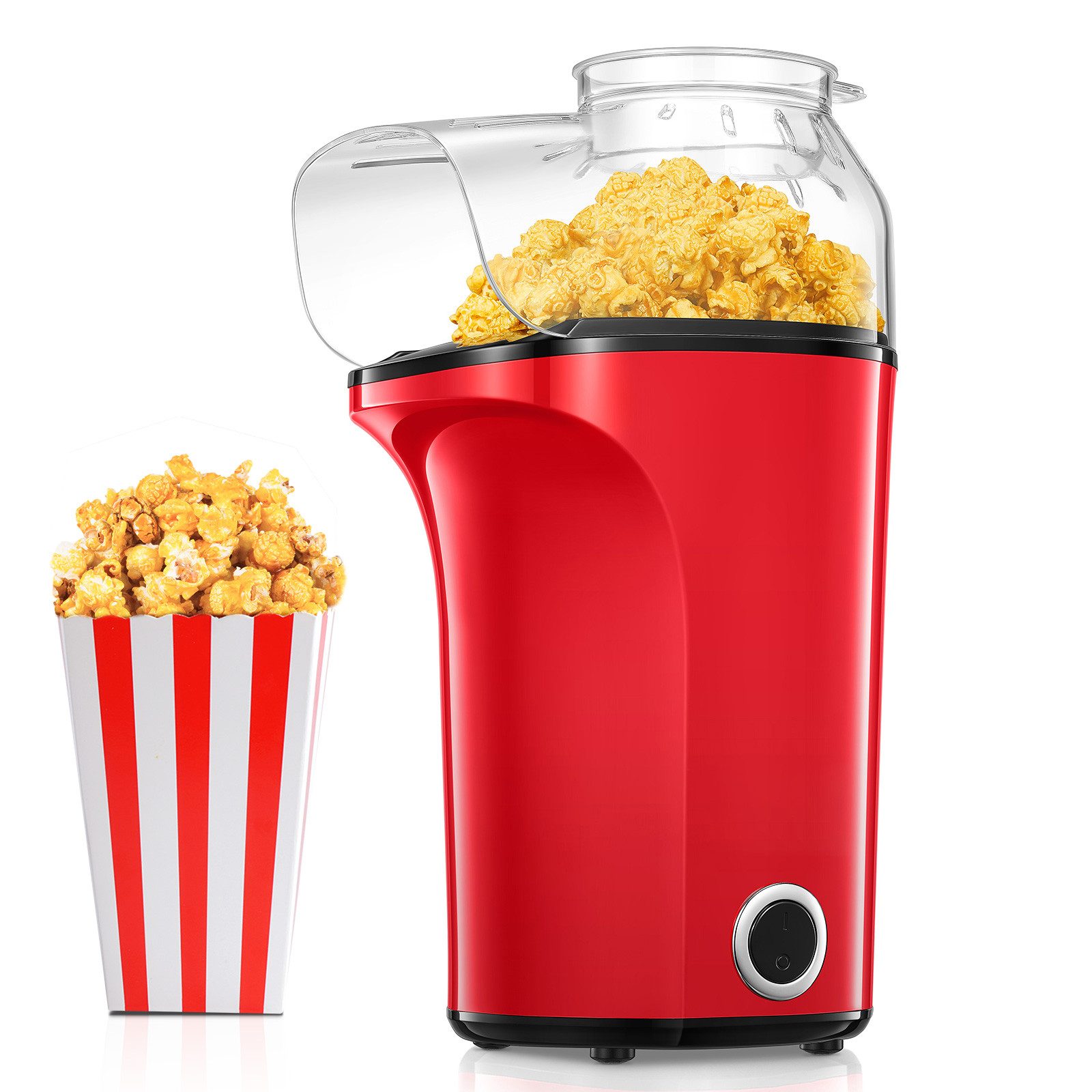 Popcornmaschine Professioneller Heißluft-Popcornmaschine mit 4L Kapazität