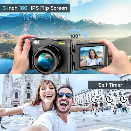 Fotocamera Digitale Vlogging Adolescenti Principianti