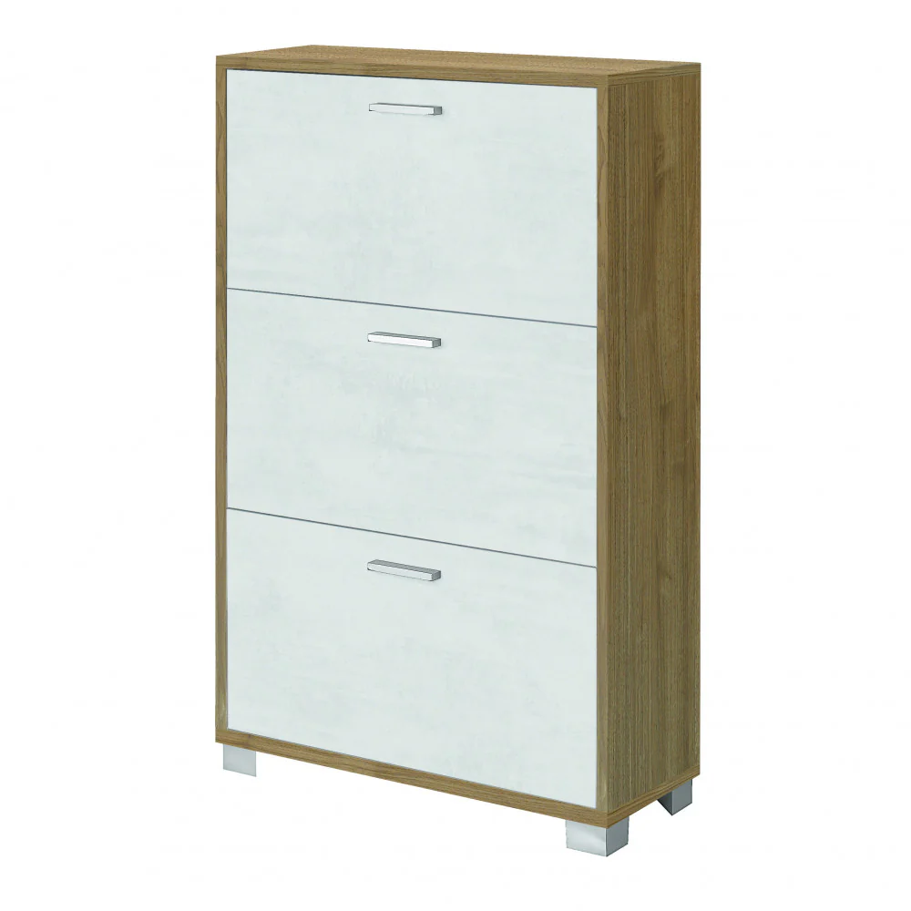 Scarpiera con ante per interno, elegante, resistente con montaggio facile 70 x 29 cm