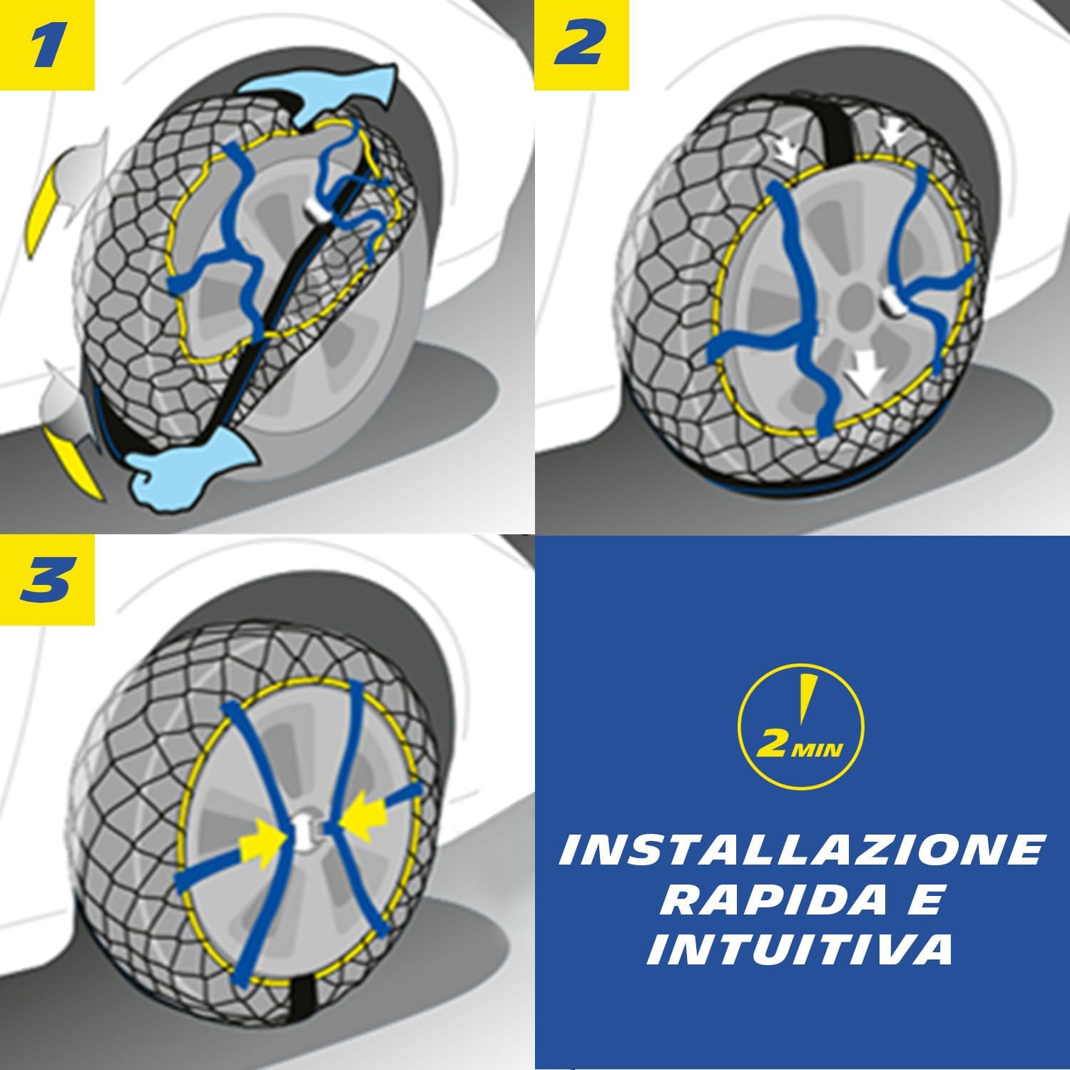 Michelin Easy Grip Evolution Calze Neve Composite Omologate n°EVO 3