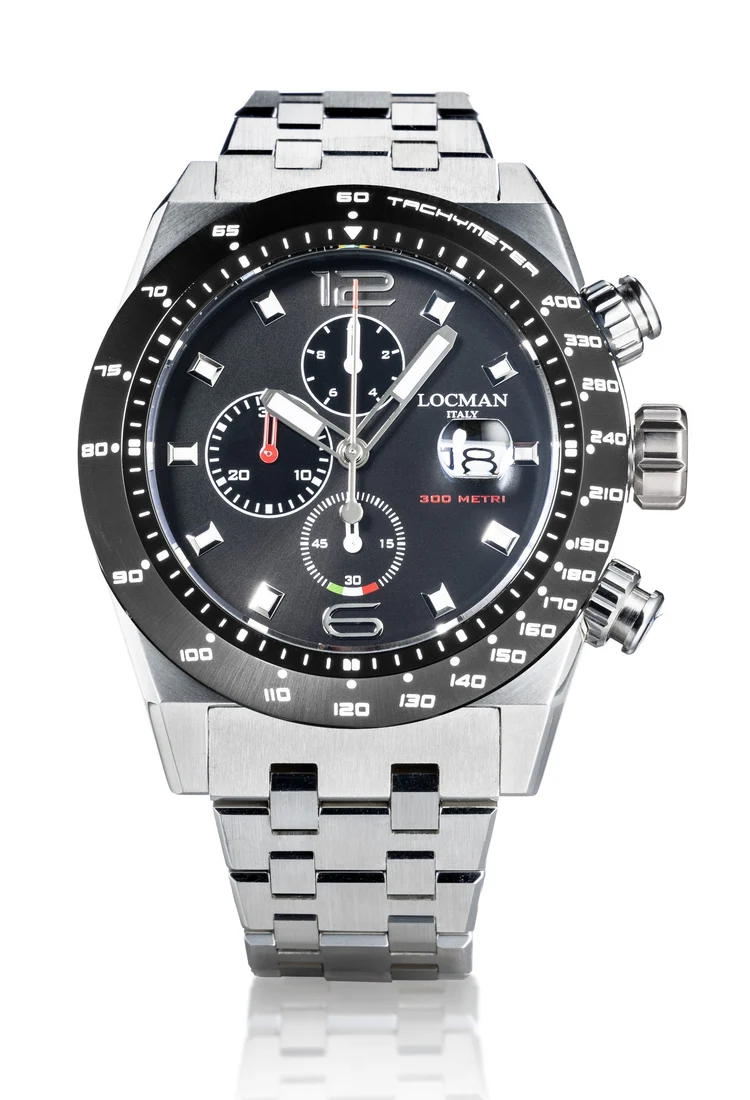 Orologio Locman Stealth 300mt crono nero 0219A01A-0KBKNKB0