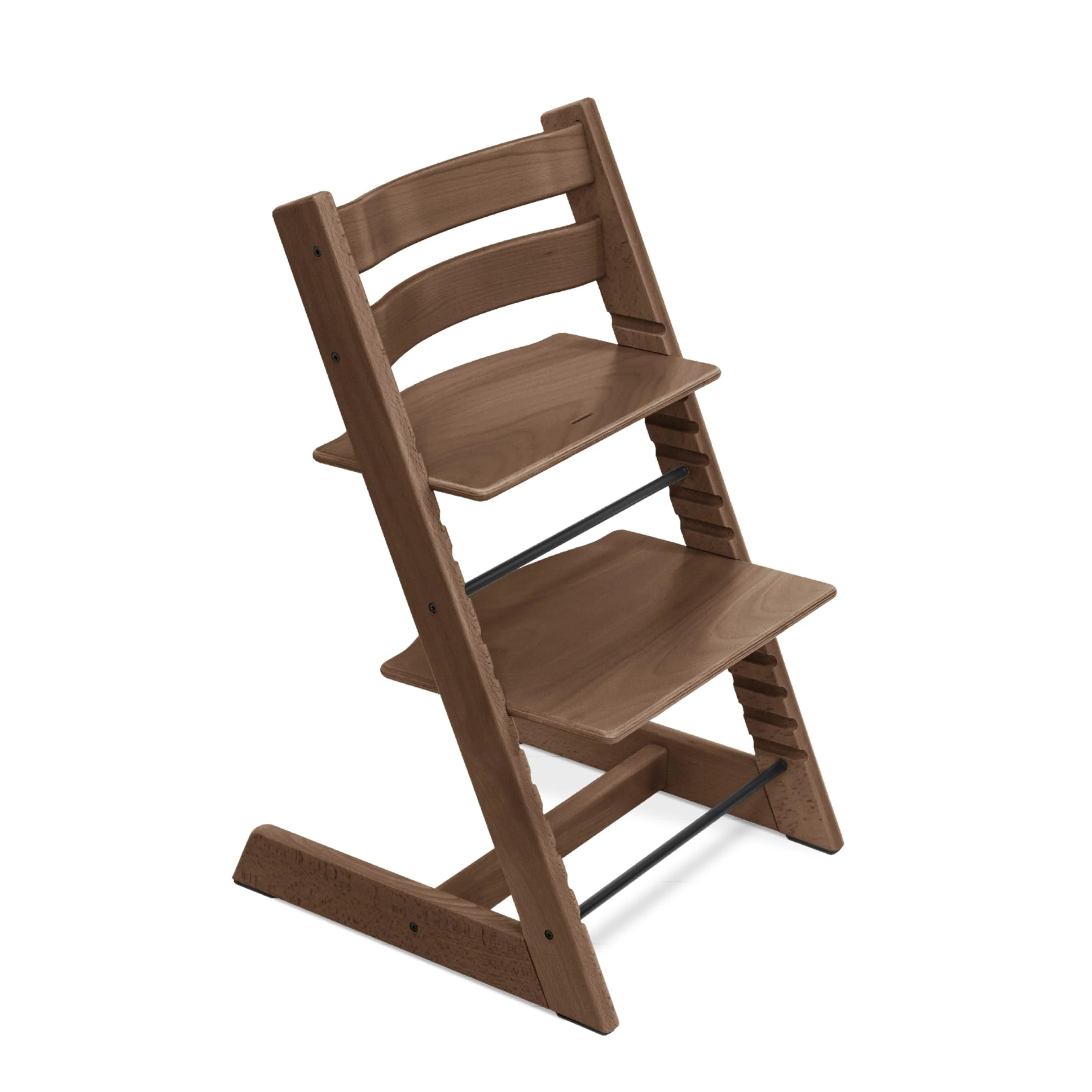 Stokke Tripp Trapp® Hochstuhl aus Holz, mitwachsender Kinderstuhl mit verstellbarer Sitz- und Fußplatte