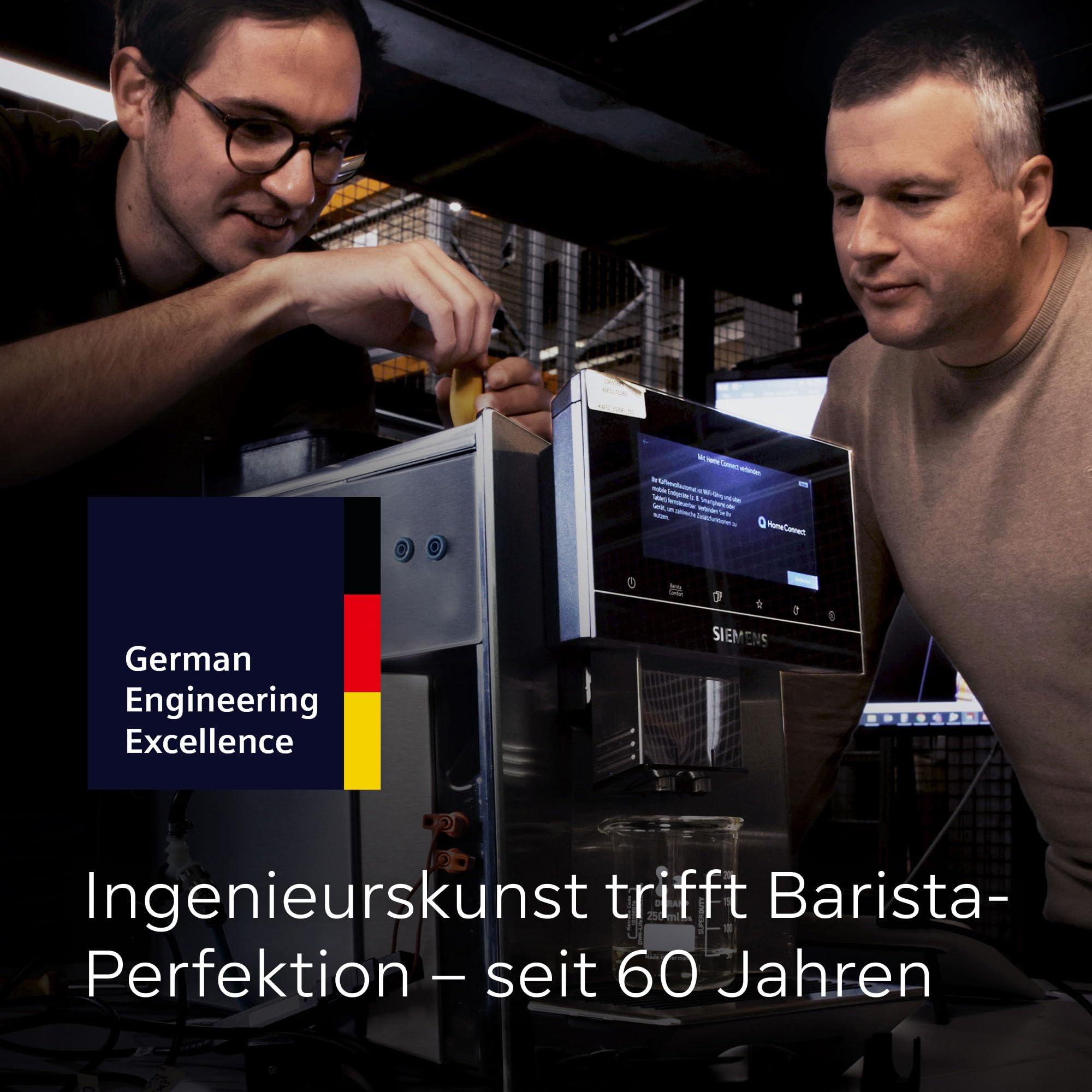 Kaffeevollautomat EQ700 classic mit 5-Zoll-TFT-Touchdisplay, 36 Heiß- und Kaltgetränken sowie Cold Brew und App-Steuerung, TP715E17