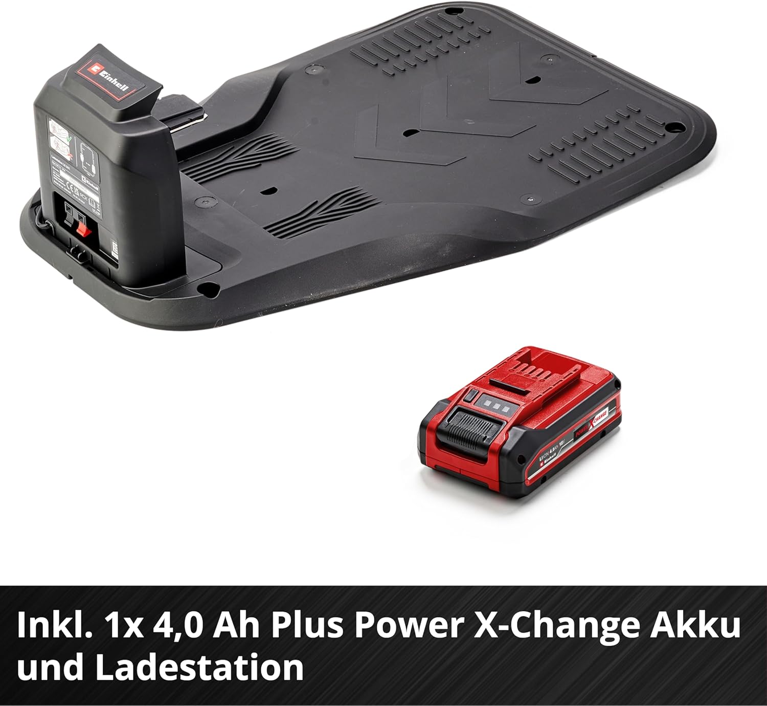 Einhell Mähroboter FREELEXO CAM Plus 600 Power X-Change (18 V, Kamera statt Begrenzungsdraht, für 600 m2, WiFi, Brushless, bis 25% Steigung, inkl. 4,0 Ah Plus Akku)