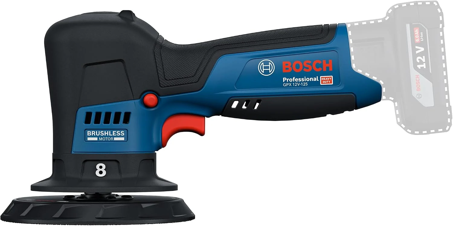 Bosch Professional Poliermaschinen, 12 V, Weiß, PRO Polierer GPX -125
