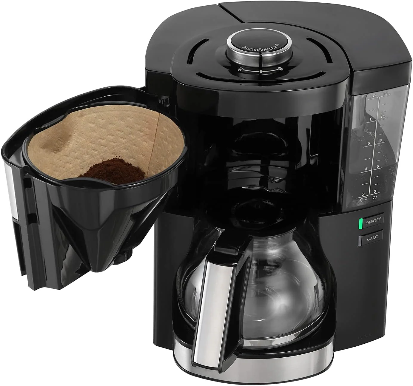 Melitta Look Perfection - Filterkoffiezetapparaat - met thermoskan - druppelstop - 10 kopjes - Zwart (1025-16)