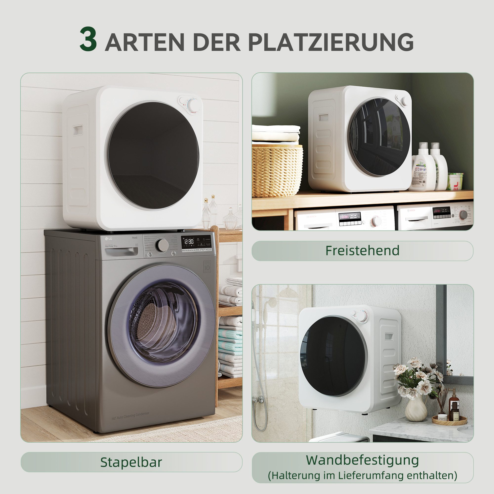 Waschtrockner B61-018V90WT