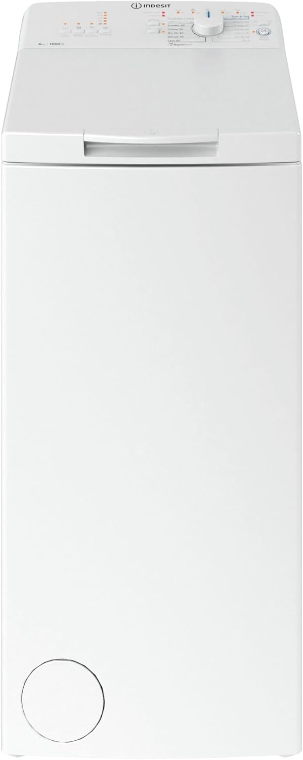 Indesit BTW L60400 IT Lavatrice Carica dall'Alto 6 Kg Classe C 60 cm, 1000 rpm, Bianco