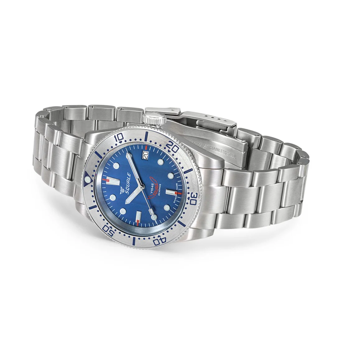 Orologio Squale 1545 blu bracciale acciaio sub 300mt 1545SSBLC.AC