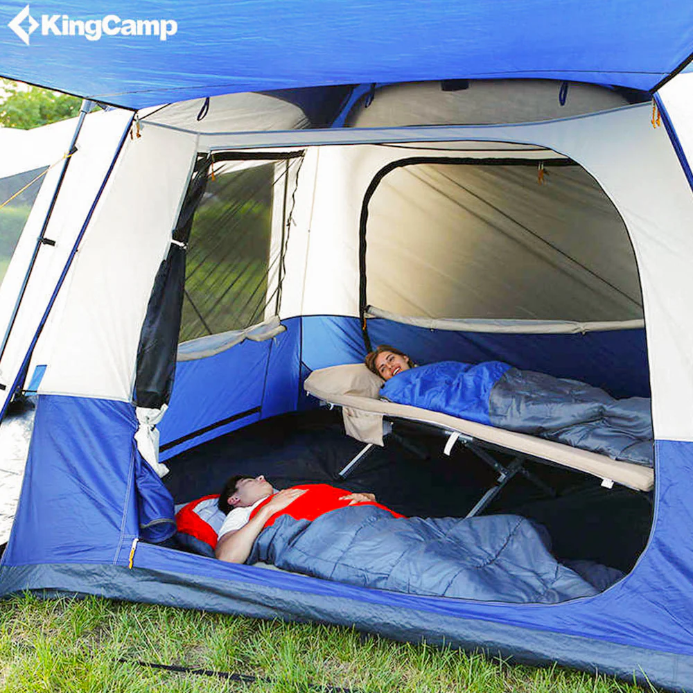 2025 KingCamp presenta Meilfi Plus – una moderna tenda familiare autoportante con ampio spazio e altezza interna di 220 cm.