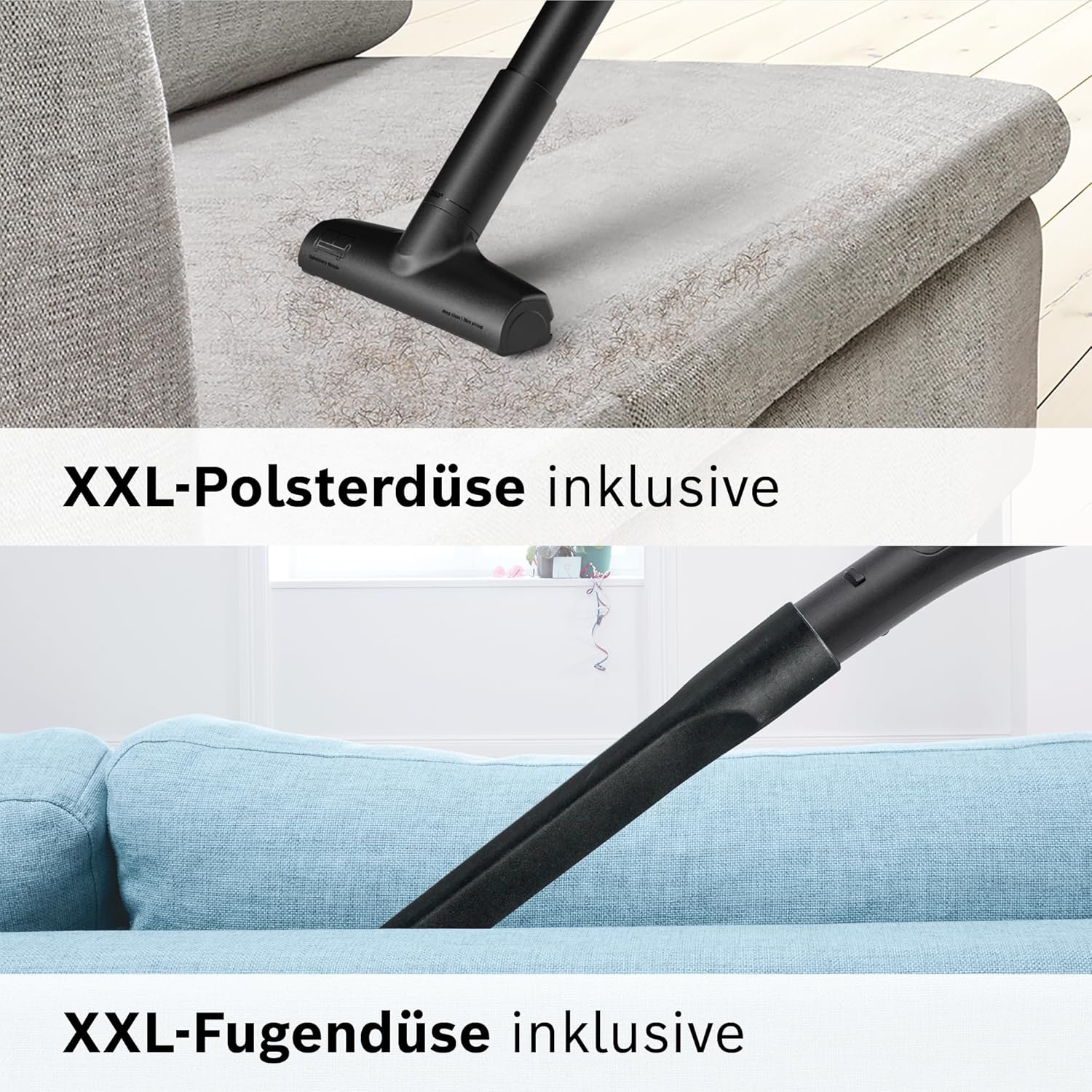 Bosch Staubsauger beutellos Serie 6 BGC41X36, Bodenstaubsauger, ideal für Allergiker, Hygiene-Filter, Bodendüse für Parkett, Teppich, Fliesen, Starke Saugleistung, leise, 700 W, blau