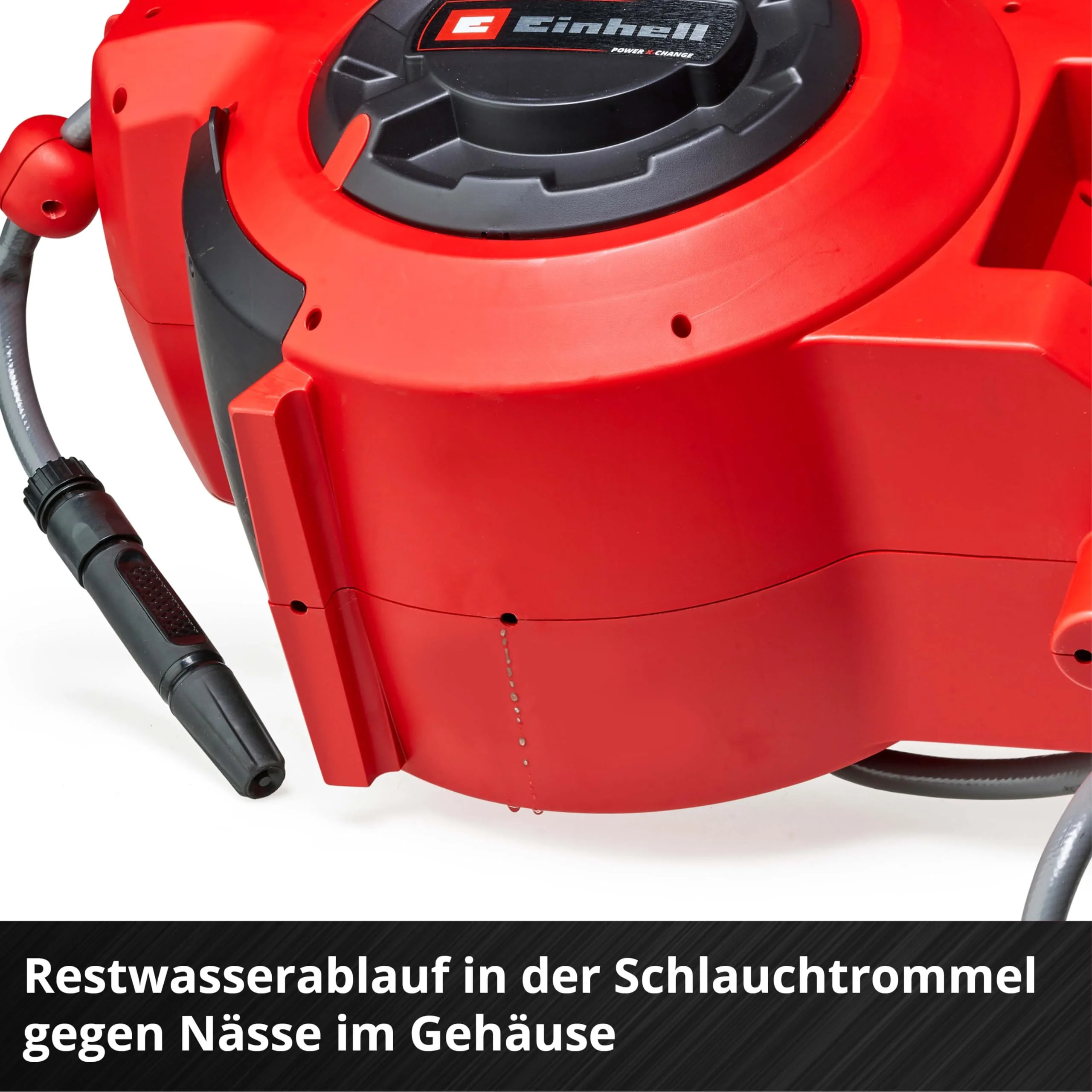 2025 Einhell Accu Slanghaspel GE-HR 18/30 Li-Solo Power X-Change (18 V, automatische slangopwikkeling, tot 180�� draaibaar, wandhouder, 30 m tuinslang & sproeier, zonder accu)
