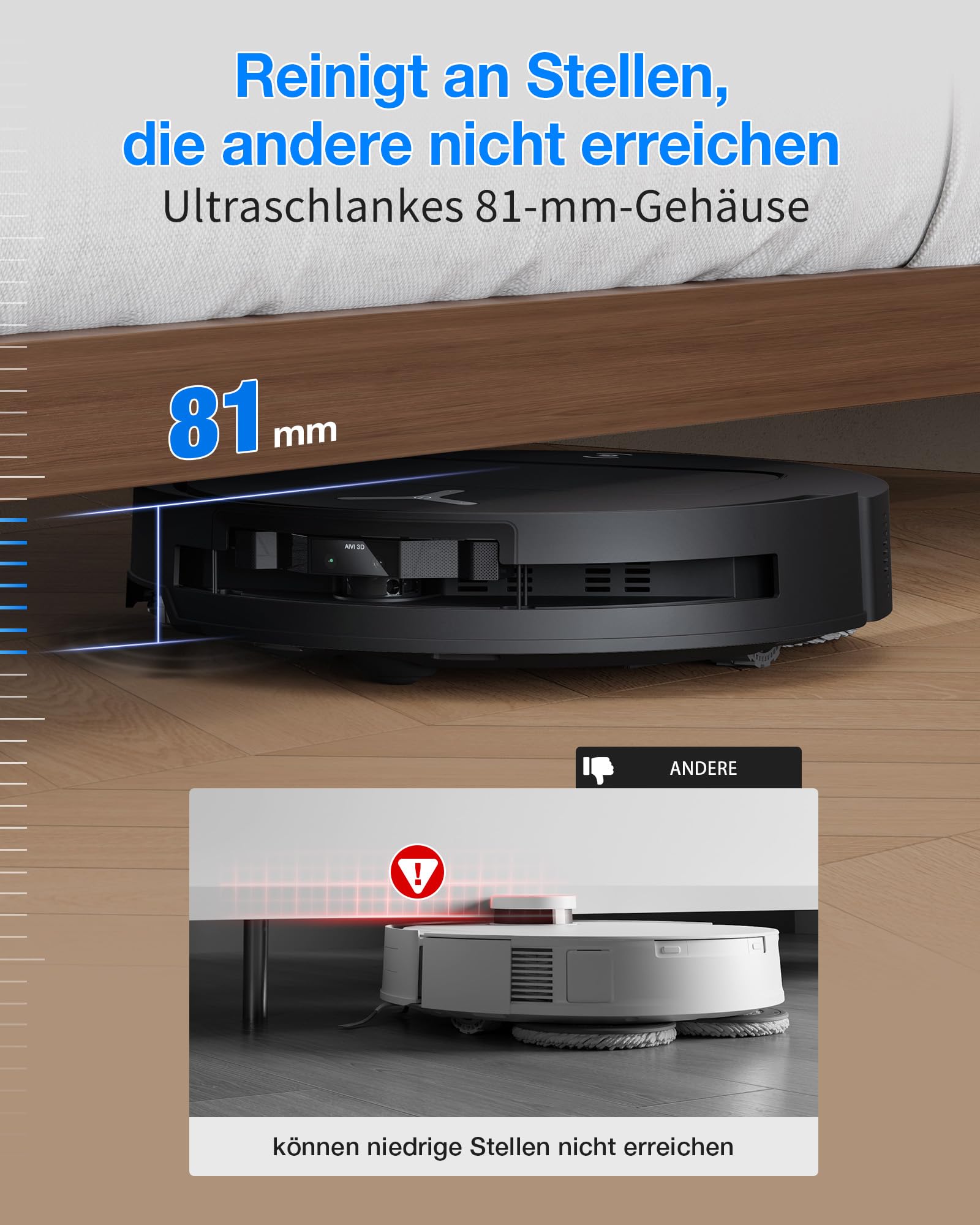 Saugroboter T50 Omni Gen3 mit 25.000 Pa, ZeroTangle 3.0 und All-in-One-OMNI-Station