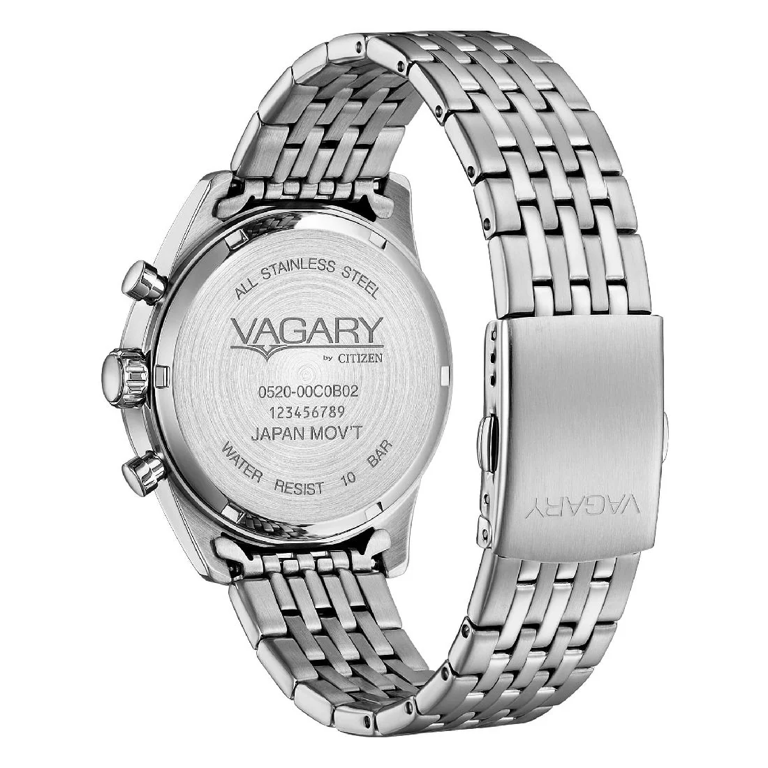 Orologio Vagary Flyboy da uomo crono blu e acciaio IV2-117-73