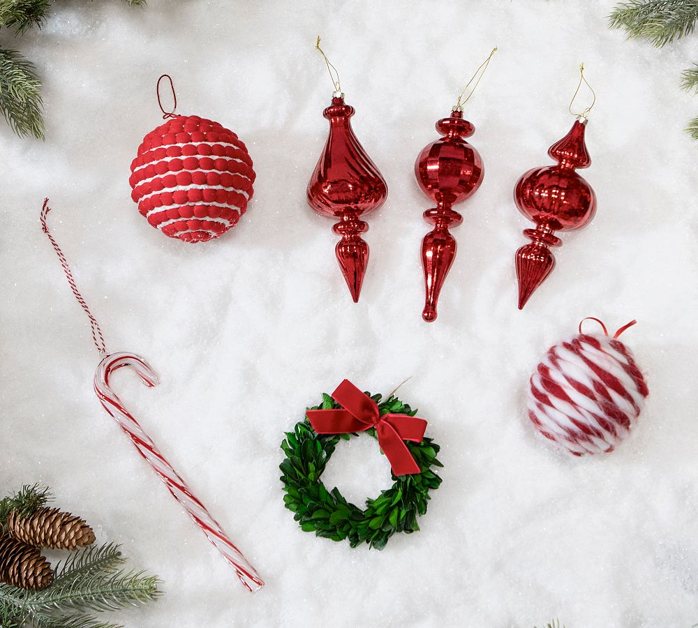Shatterproof Jolly Red Ornaments Set   tiaotiao