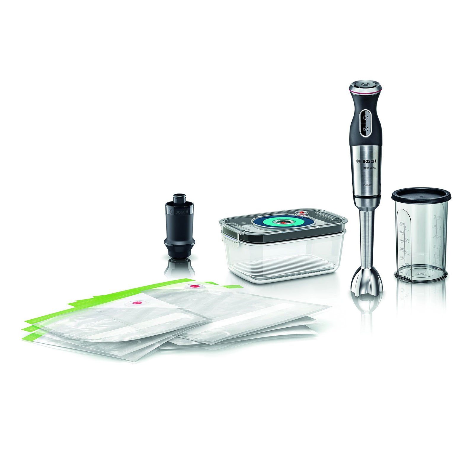 Handmixer MS8CM61V1 Stabmixer inkl. Vakuum-Frischhaltesystem