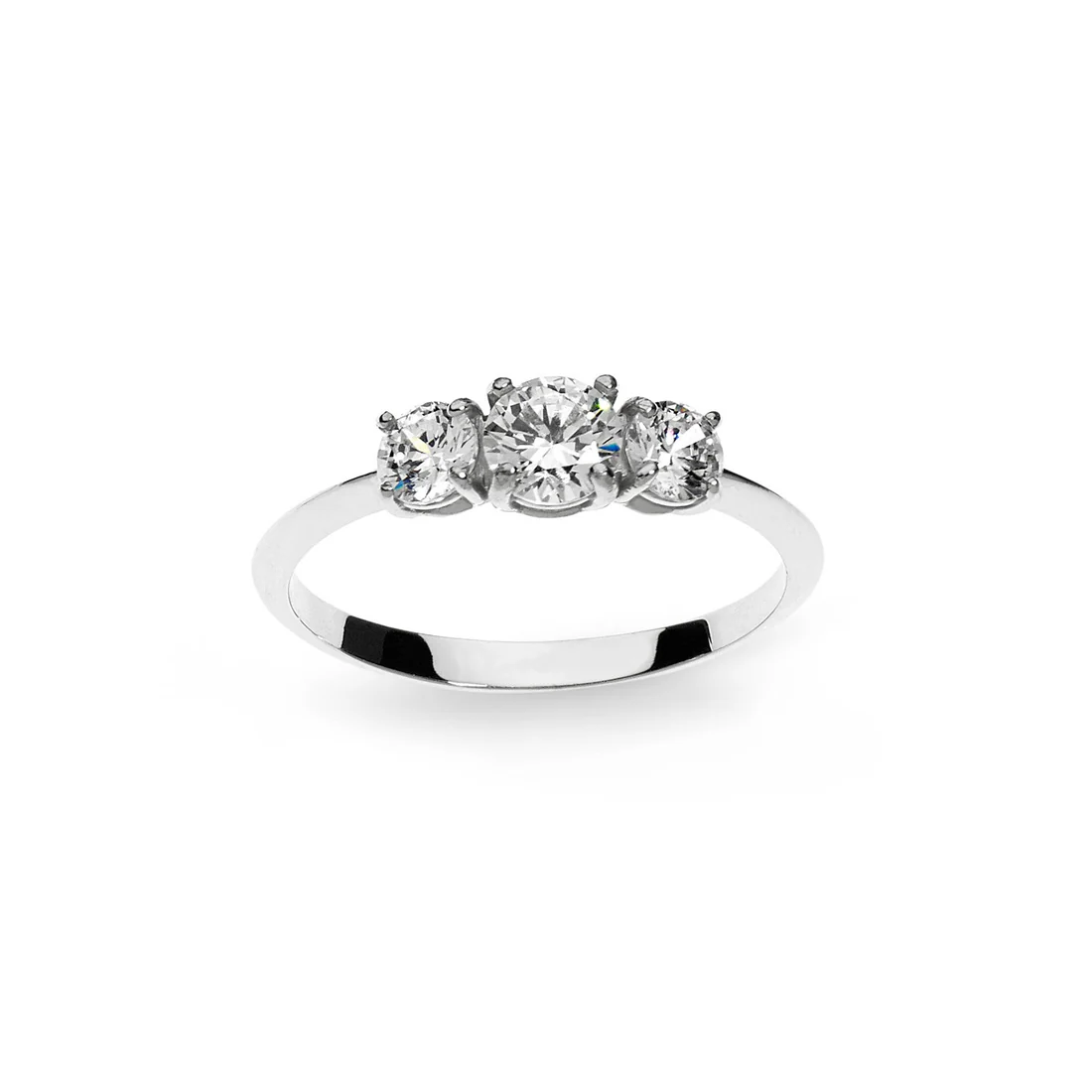 Trilogy Ambrosia Gioielli oro bianco e zirconi a scalare AAZ 031