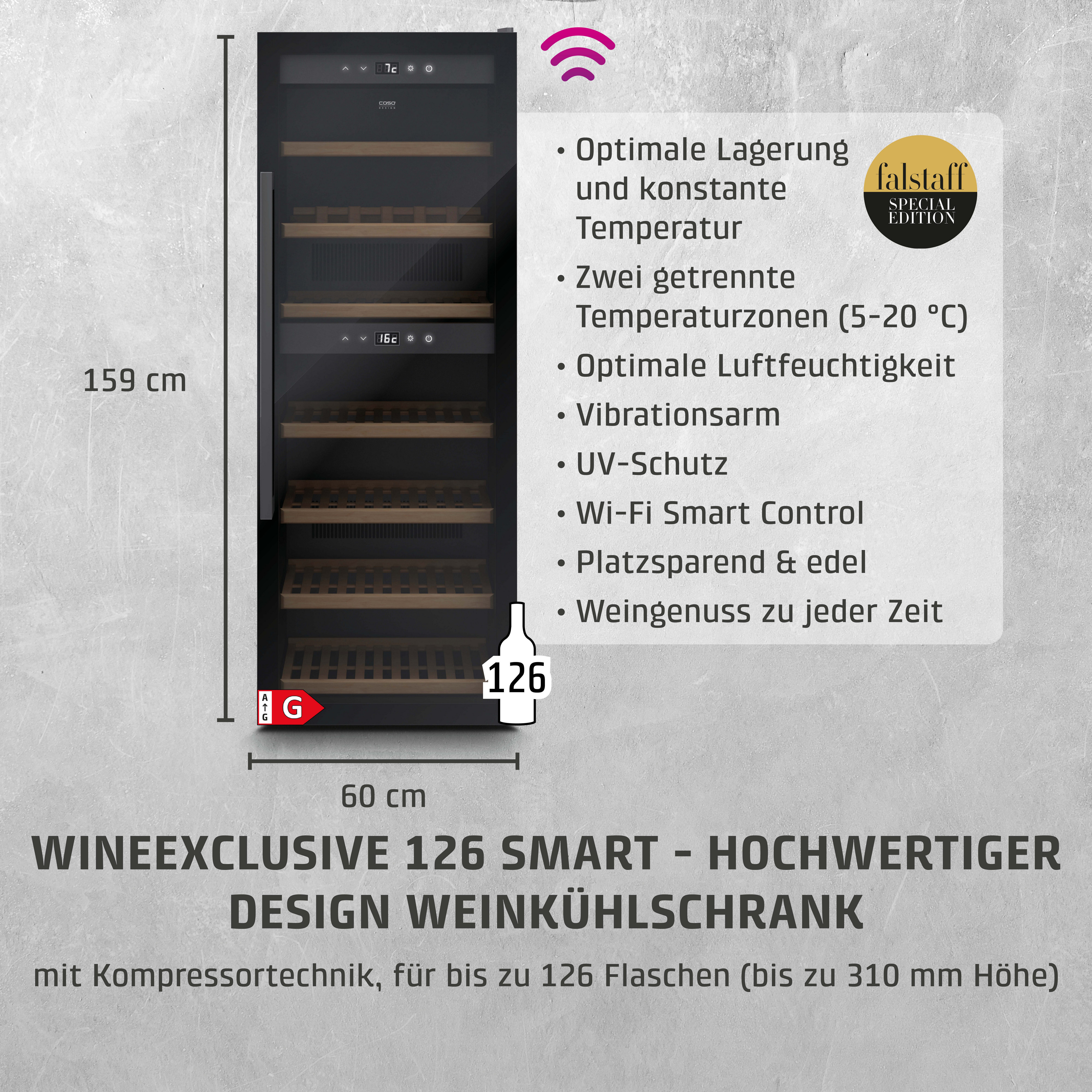 Weinkühlschrank 729 WineExclusive 126 Smart