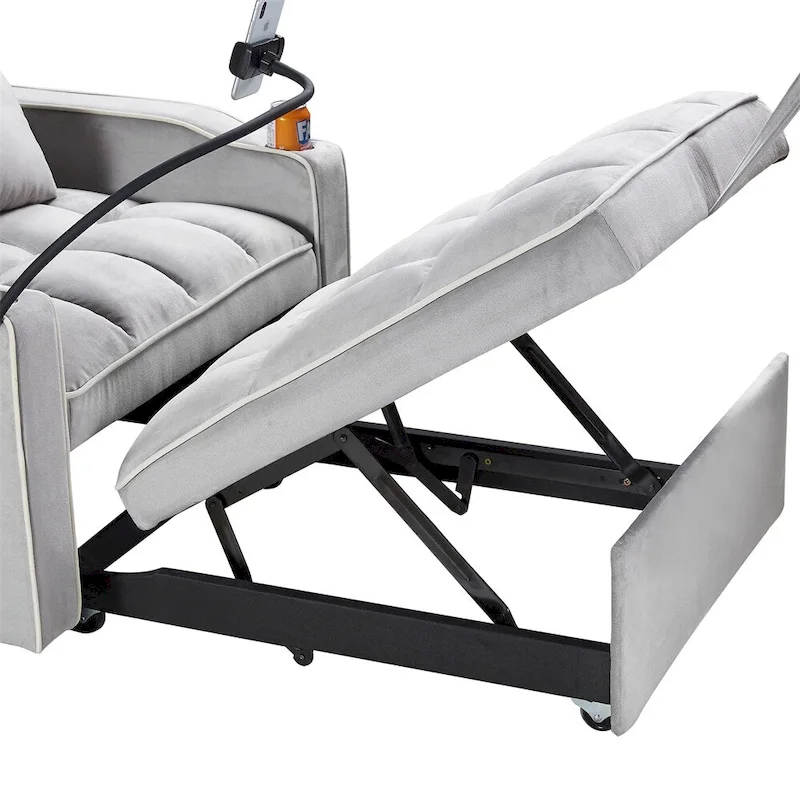 Convertible Sleeper Chair Sofa Bed Adjustable Pull Out Sleeper Chair