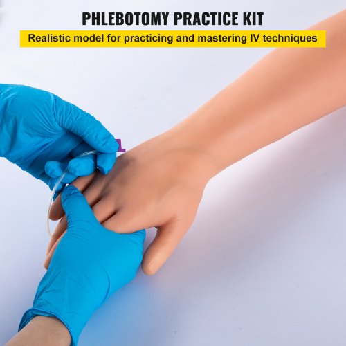 VEVOR IV Übungsarm Modell Blutabnahme Injektionsarm Phlebotomie-Arm-Praxis-Kit