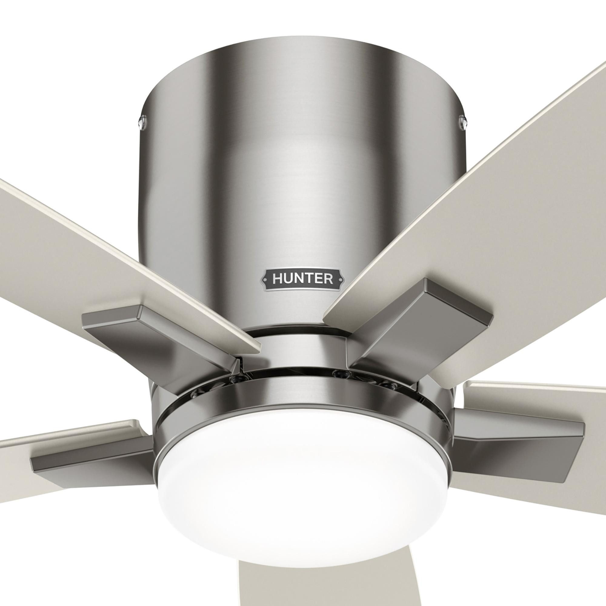 Deckenventilator Deckenventilator Valencia Nickel mit LED & Fernbedienung