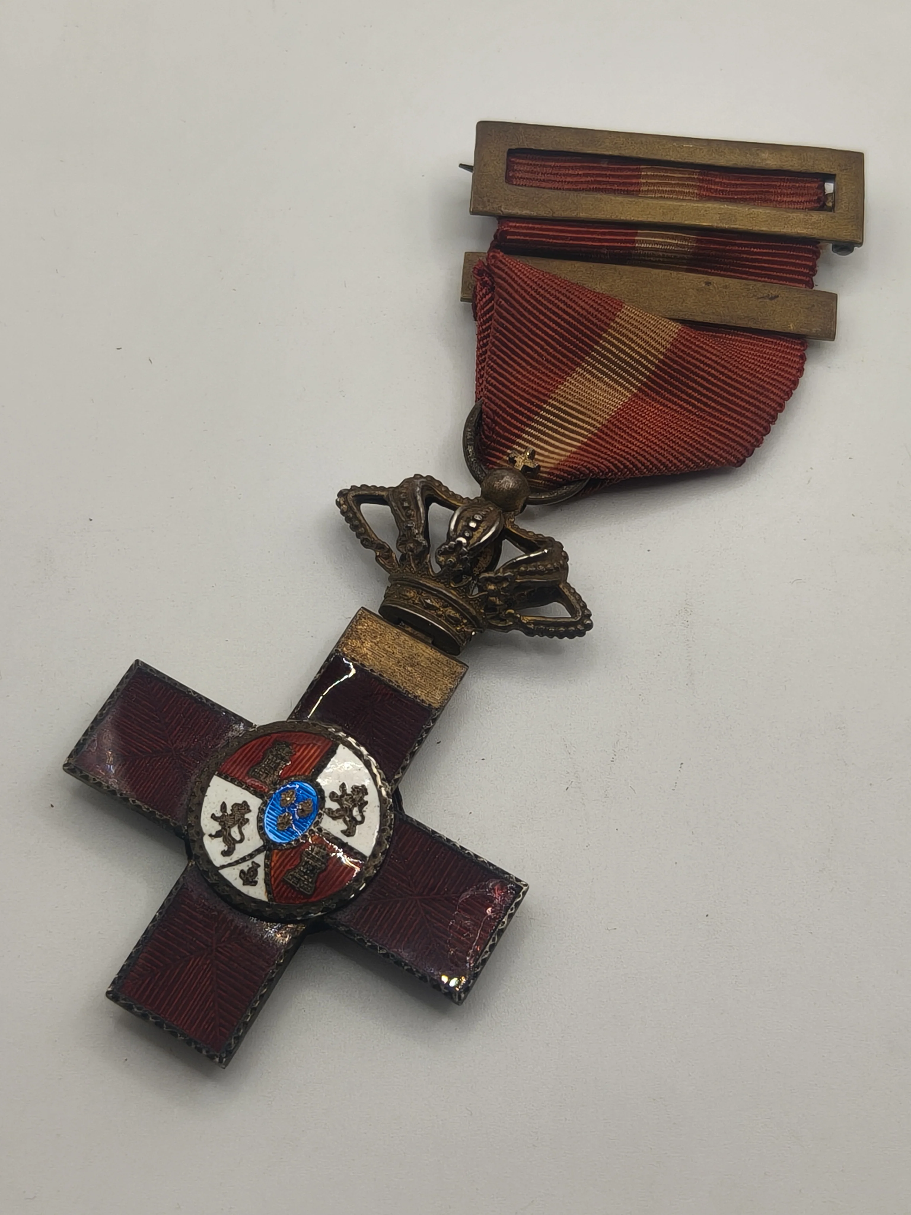 War Red Merit Order Cross Medal. Spain Alfonso XIII.
