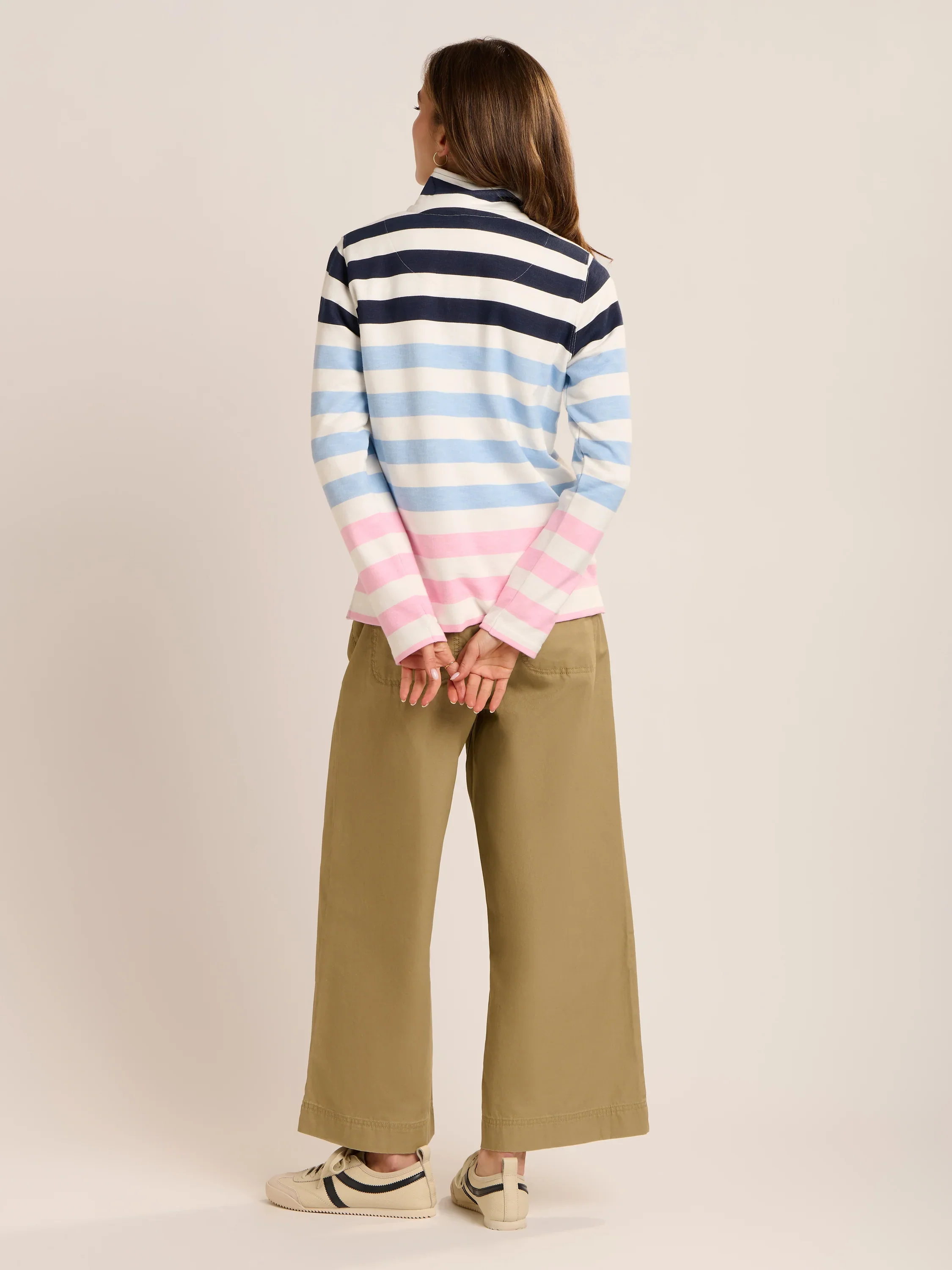 Brakeburn Stour 1/4 Zip Stripe Sweatshirt
