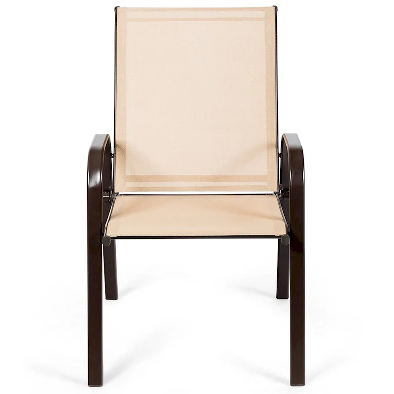 Costway 4PCS Patio Chairs Garden Deck Yard with Armrest - See Details