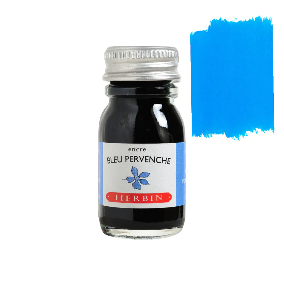 J. Herbin Fountain Pen Ink - 10ml Bottled - Bleu Pervenche (Perriwinkle)