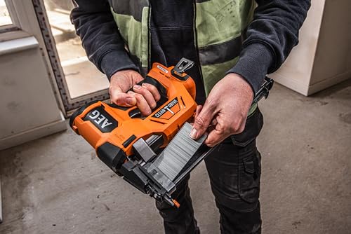 AEG   Chiodatrice di finitura senza fili Brushless [PRO18V] 18 Ga   Modalità raffica o sequenziale   2,4 Kg   Lunghezza chiodi da 16 a 55 mm   Consegnato in confezione (senza batteria)   B18BN18 0 : Amazon.it: Fai da te