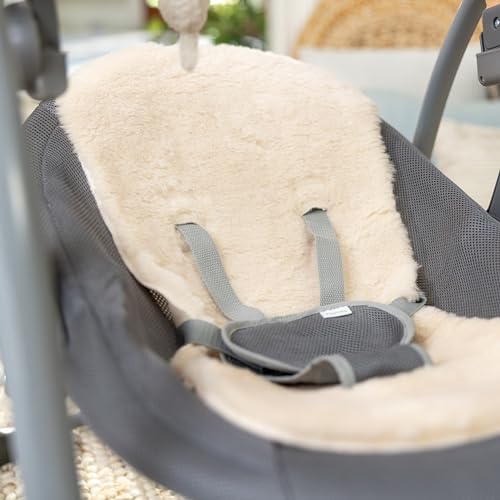Ingenuity Altalena Portatile Swing 'n Go Every Season   Tessuti Freschi e Caldi, Barra Giochi Rimovibile in Legno, 2 Giocattoli, Musica, Motorizzata, 0 9 Mesi, Grigio   Wesley : Amazon.it: Prima infanzia