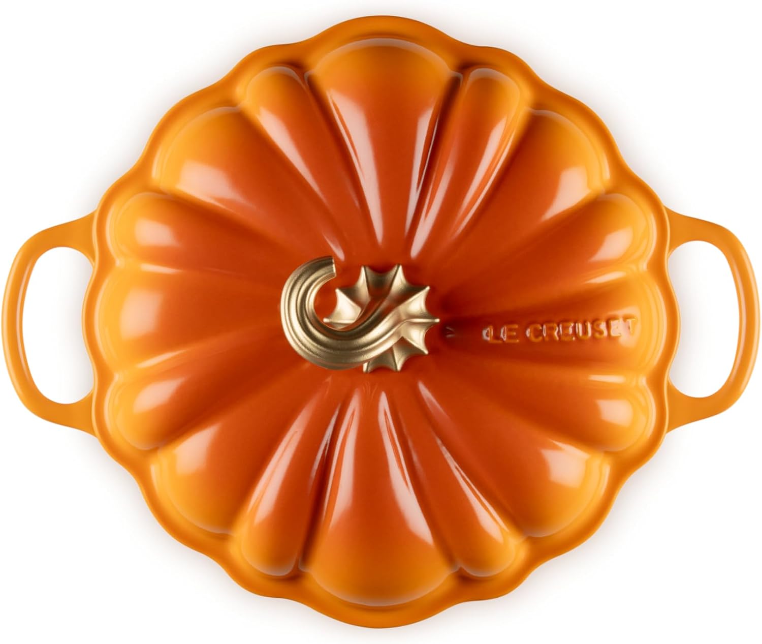 Le Creuset Pumpkin Cocotte 4 qt. Cast Iron Persimmon Gold Knob