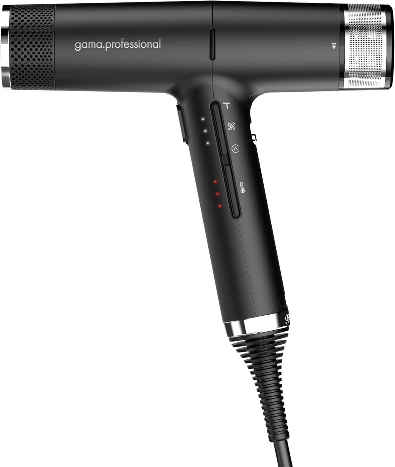 GA.MA Italy Professional, iQ2 Perfect, Ultraleichter Haartrockner mit 110.000 U/min bürstenlosem Motor, Oxy-Active-Technologie und Turbo-Funktion, 1600 W Leistung, Schwarz