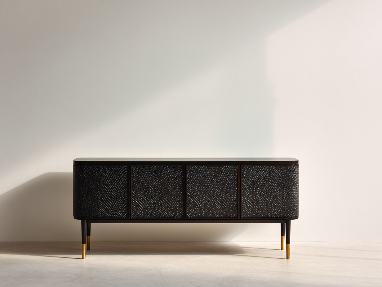 Dielenschrank Holz 170x40x80 cm - Schwarz - moderner Flurschrank geeignet für Diele und Eingangsbereich