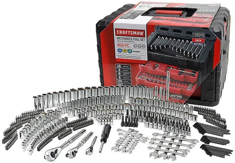 Craftsman 450-Piece Ratchet Socket Hand Wrench Mechanics Toolset