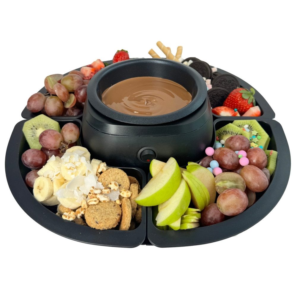 Fondue SF 430 Schoko Fondue 270 W, 4 Spieße, schwarz.