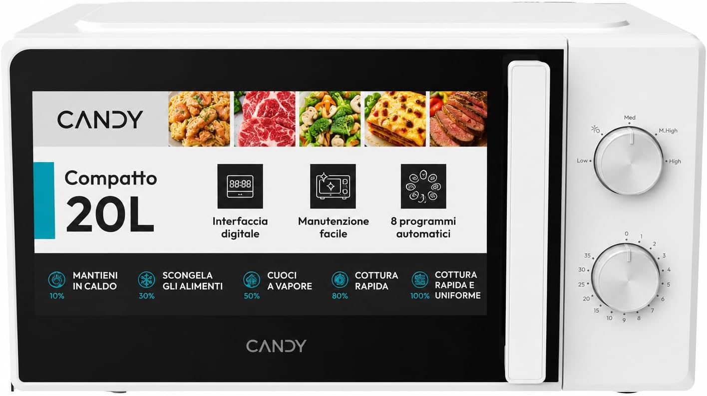 Candy Forno a Microonde 20 Litri, 700W, Bianco