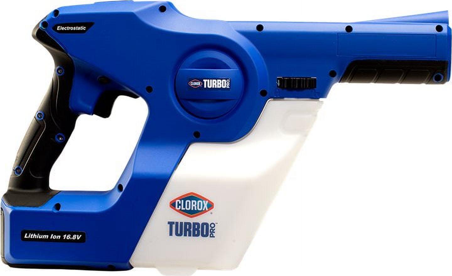 Clorox TurboPro Electrostatic Handheld Sprayer, 32 Oz, White/Blue