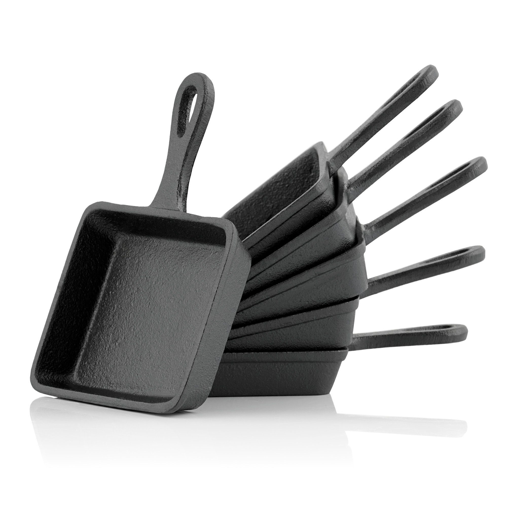 Raclettepfännchen Gusseisen Raclette Pfännchen (6 Stück), 12,5 x 18 cm, Grillzubehör