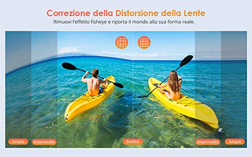 COOAU videocamera Anti Shake fotocamera Impermeabile