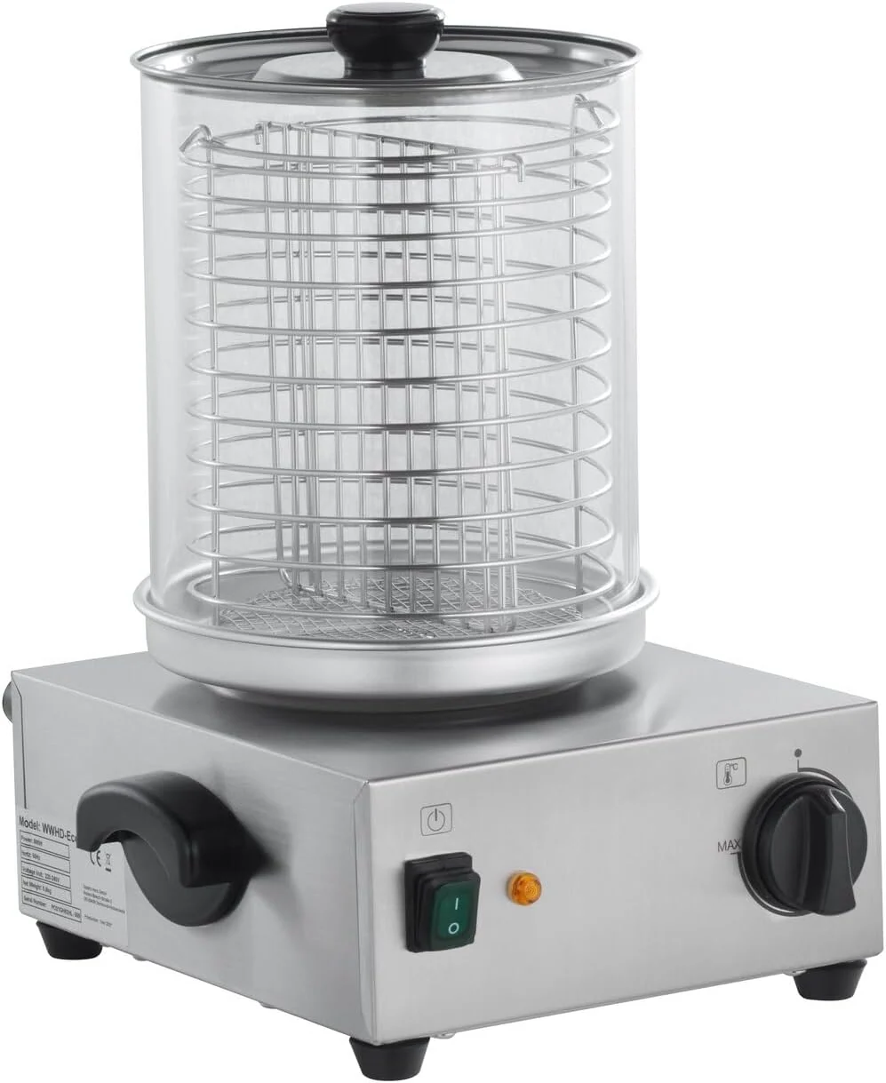 GastroHero Wurstwärmer, Edelstahl WWHD-ECO1, 230 V, Hotdog Maker