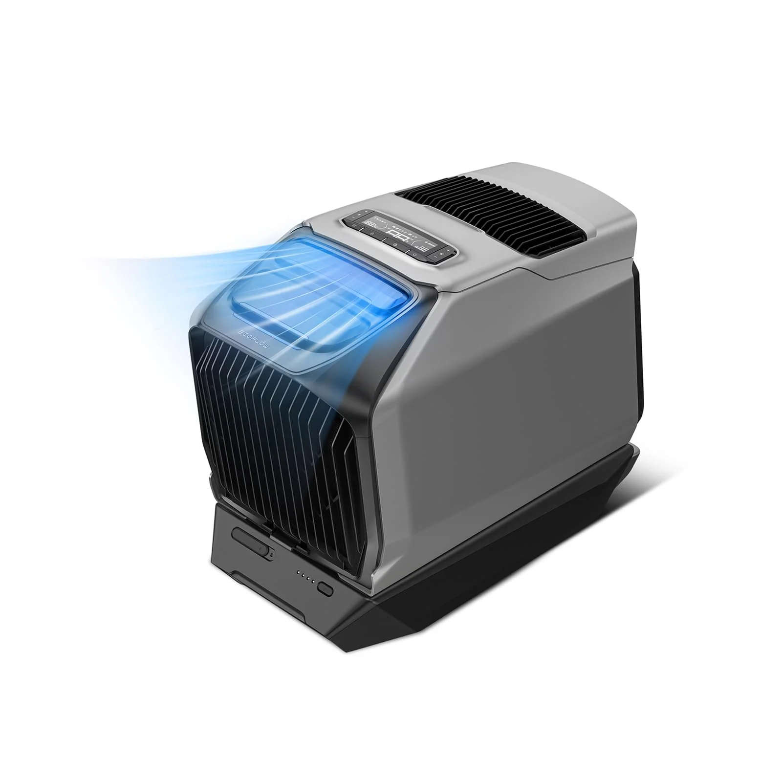ECOFLOW WAVE 3 Tragbare Klimaanlage, 1800 W/6100 BTU Kühlen, 2000 W/6800 BTU Heizen, 1000 W Schnellladen (75 Min.), 8 Std. Akkulaufzeit, App-Steuerung, Mobile Klimaanlage für Camping, Wohnmobile, SUVs