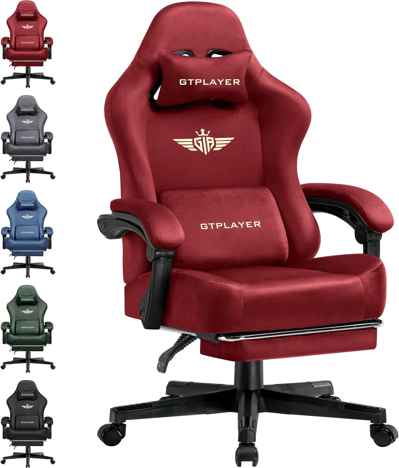 Gaming Chair Fabric with Pocket Spring Cushion