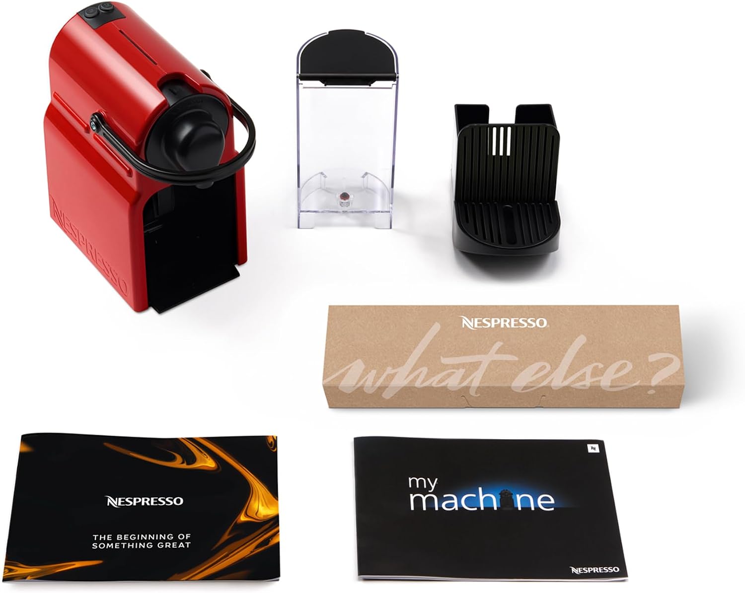 Krups macchina da caffè nespresso rossa automatica da 19 bar yy1531fd